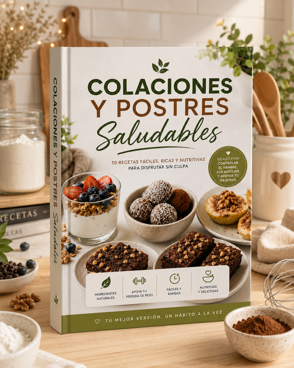 RECETAS Y HÁBITOS Y SALUDABLES + 3 BONOS DE REGALO