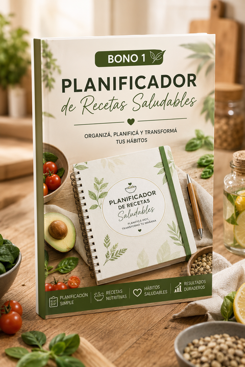 RECETAS Y HÁBITOS Y SALUDABLES + 3 BONOS DE REGALO