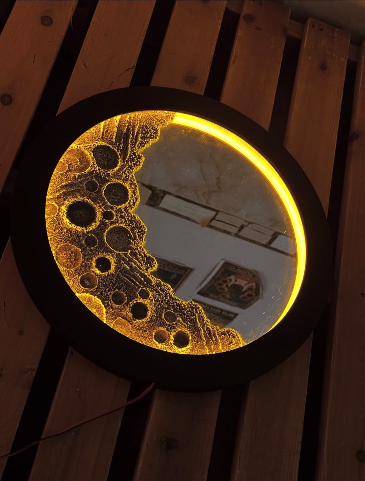 CUADROS DE LUNA 3D CON LUCES LED